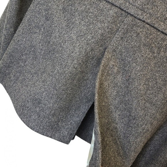 J. Crew Grey Double Breasted Woolblend Peacoat M - Picture 7 of 16
